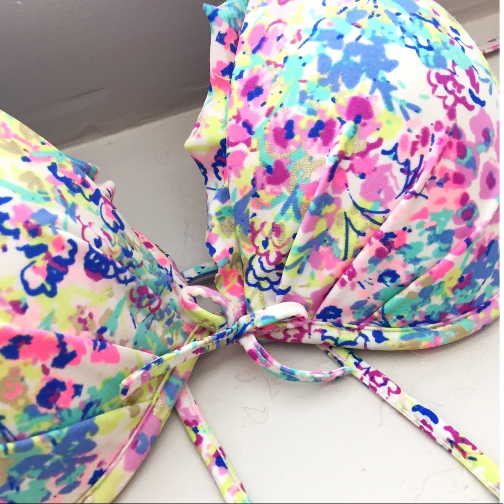 Victoria Secret floral bikini top